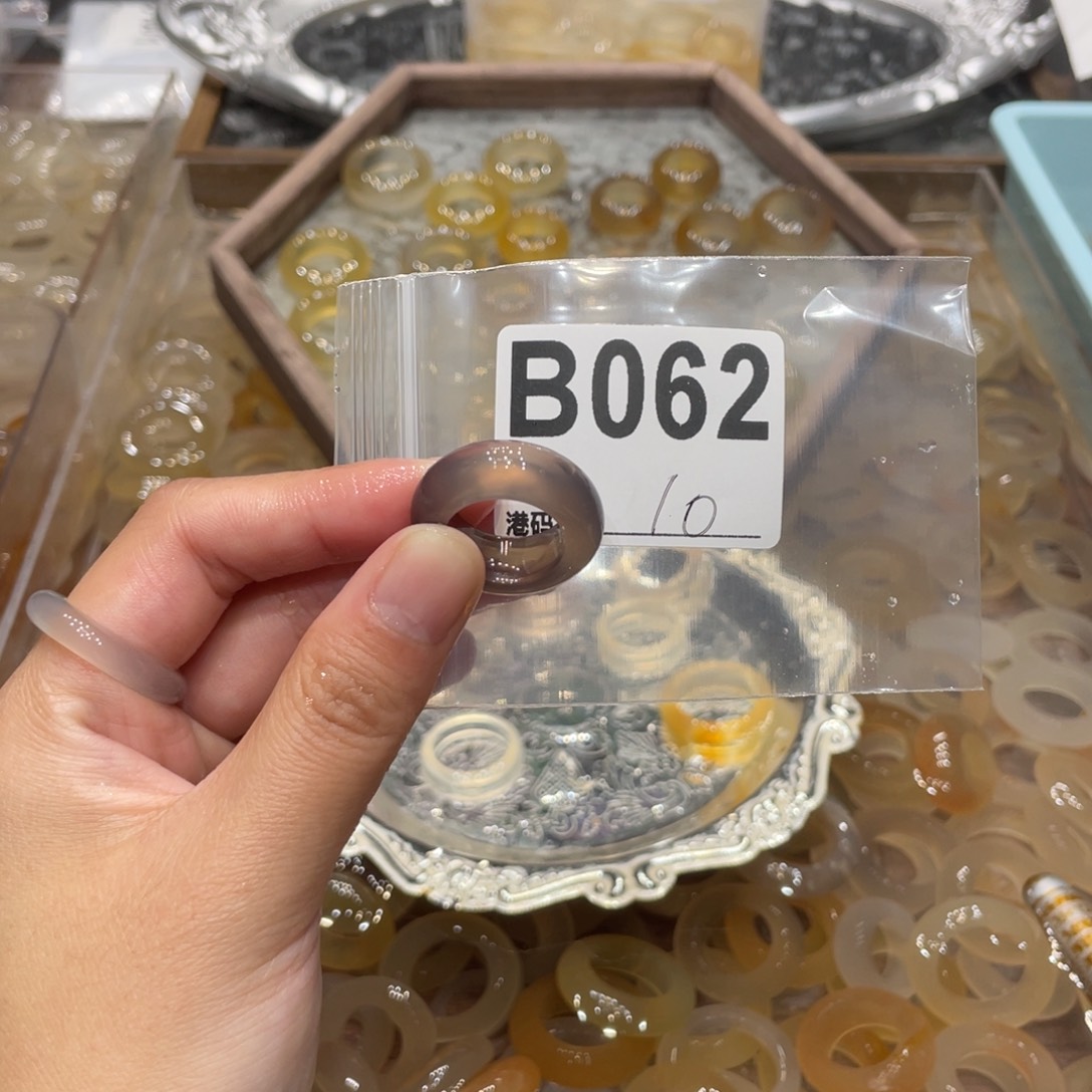 玛瑙/玉髓未镶嵌戒指062