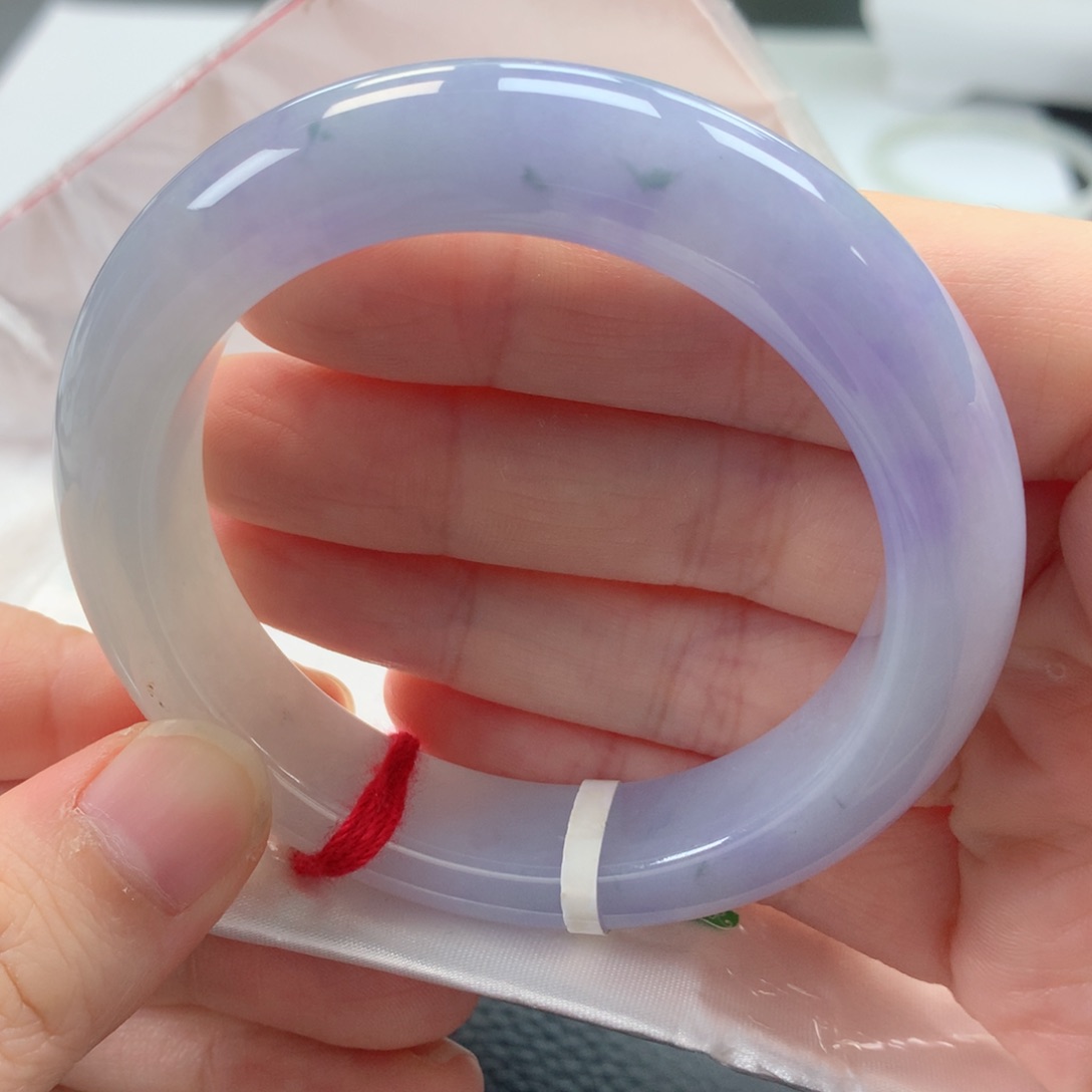 翡翠手镯未镶嵌缅甸天然翡翠手镯54圈口