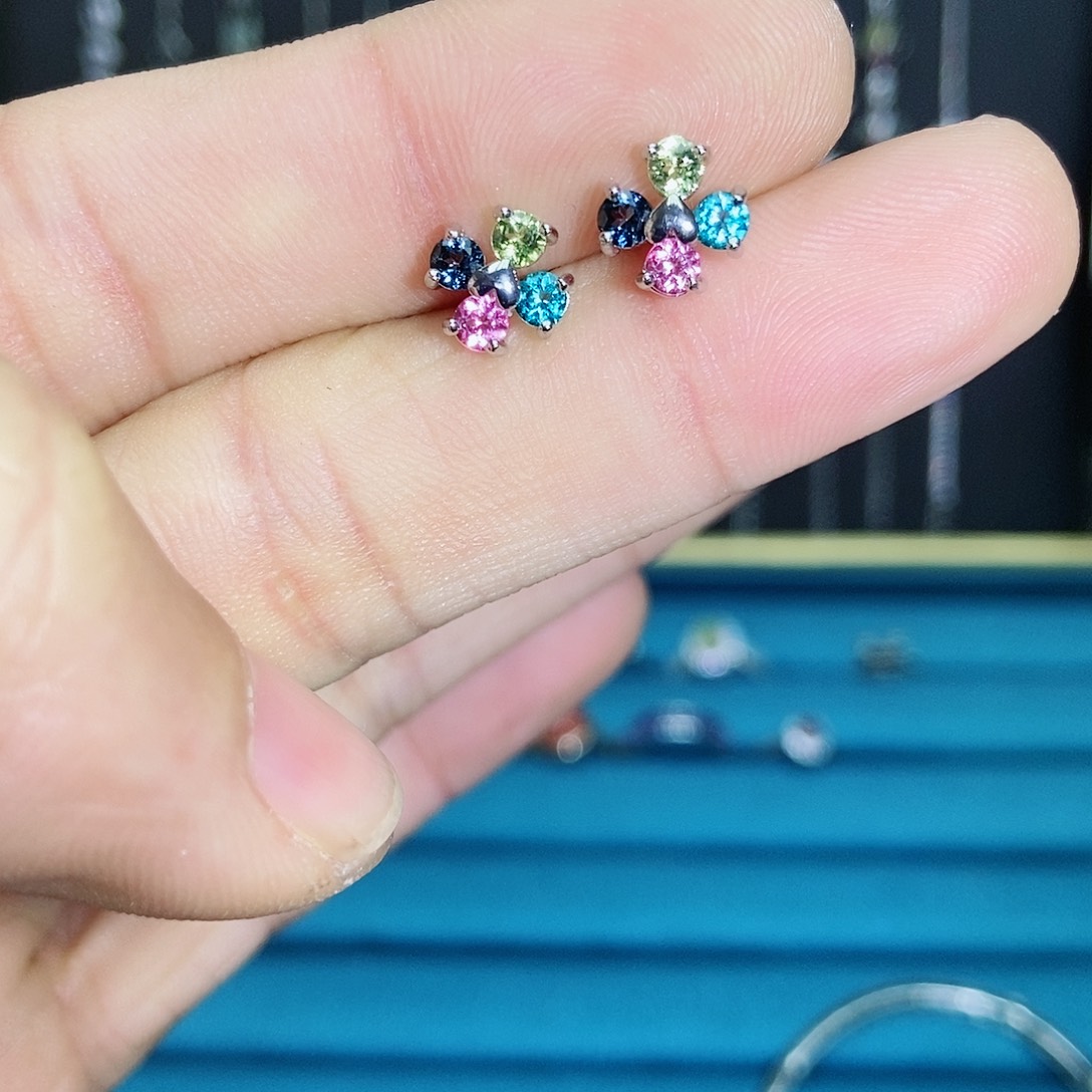 【闪购商品】紫晶珠宝半成品银S925镶嵌