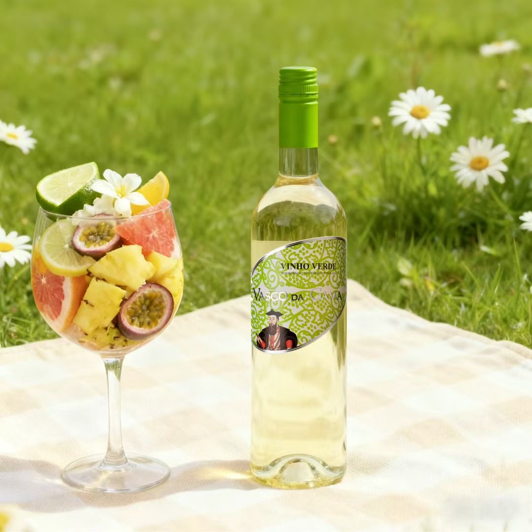 达伽马干白葡萄酒（绿酒)750毫升*1支（10.5voL ）低酒精微气泡