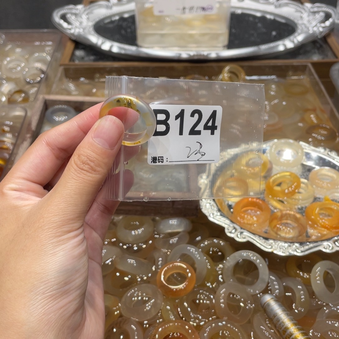 玛瑙/玉髓未镶嵌戒指124