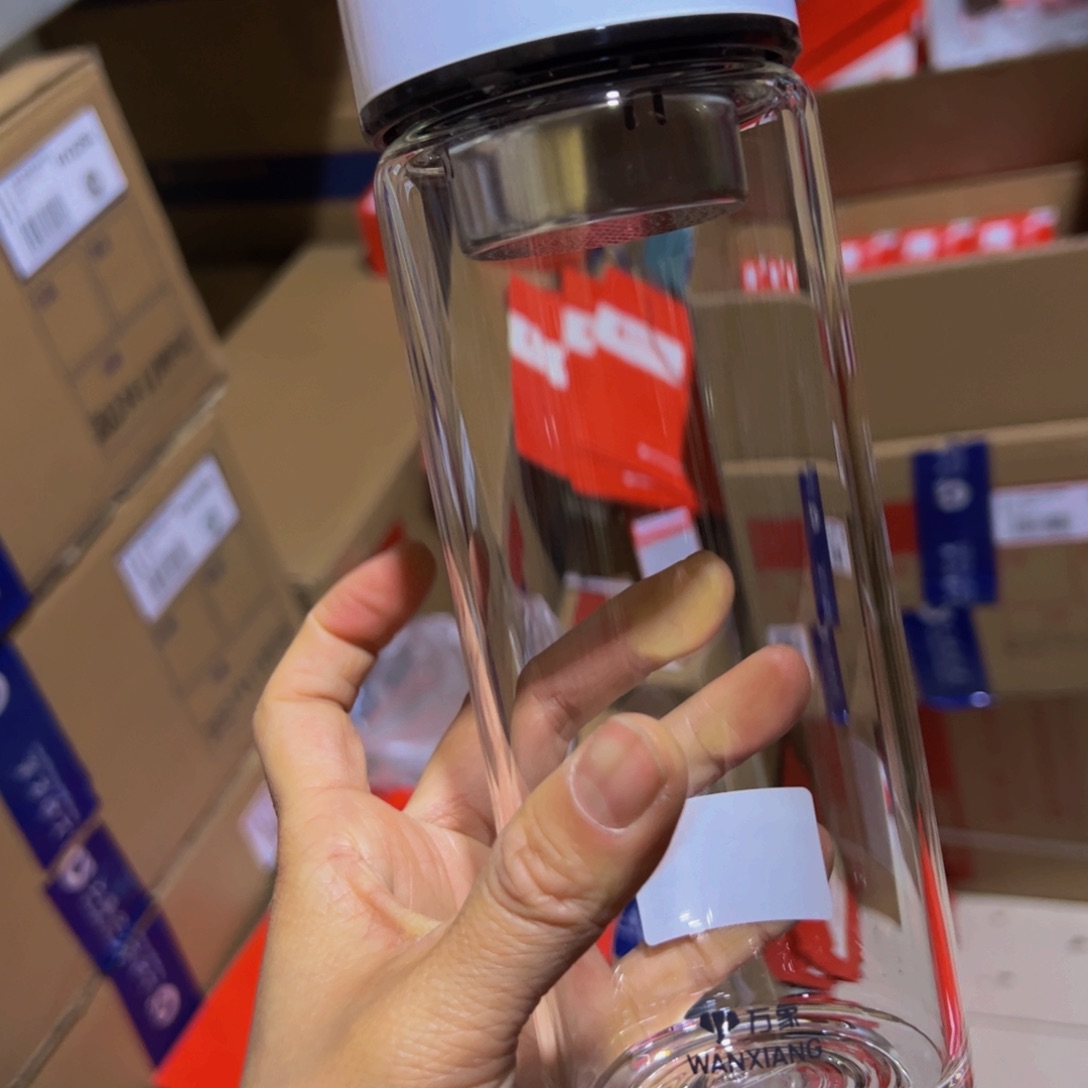 U439单层烫手玻璃杯520ml➕杯套