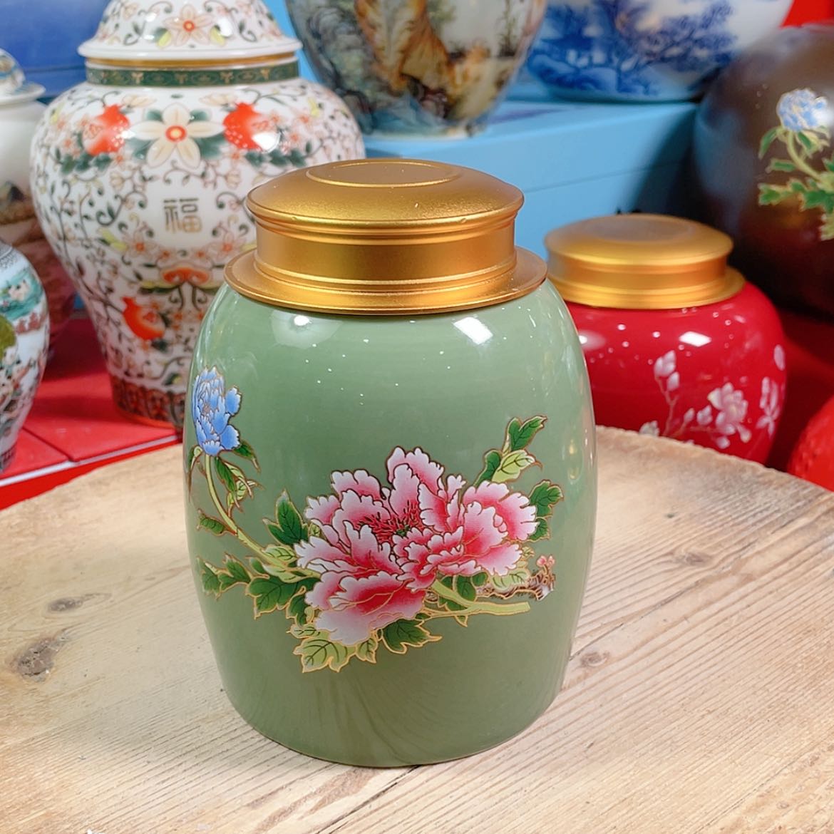 【闪购商品】罐陶瓷茶叶罐密封罐