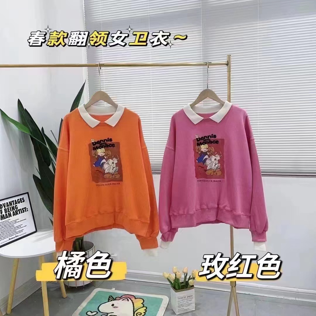 4945女款卫衣女时尚洋气春秋圆领小个子上衣