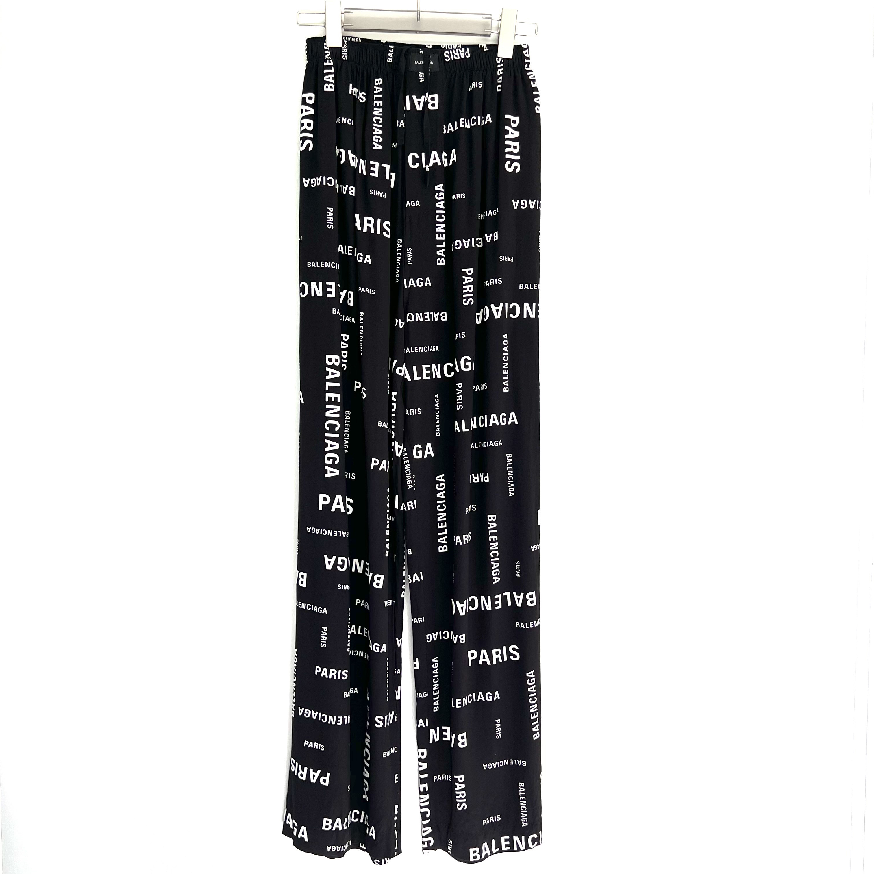 未使用 Balenciaga/巴黎世家 巴黎世家字母印花长裤/34码（北京）