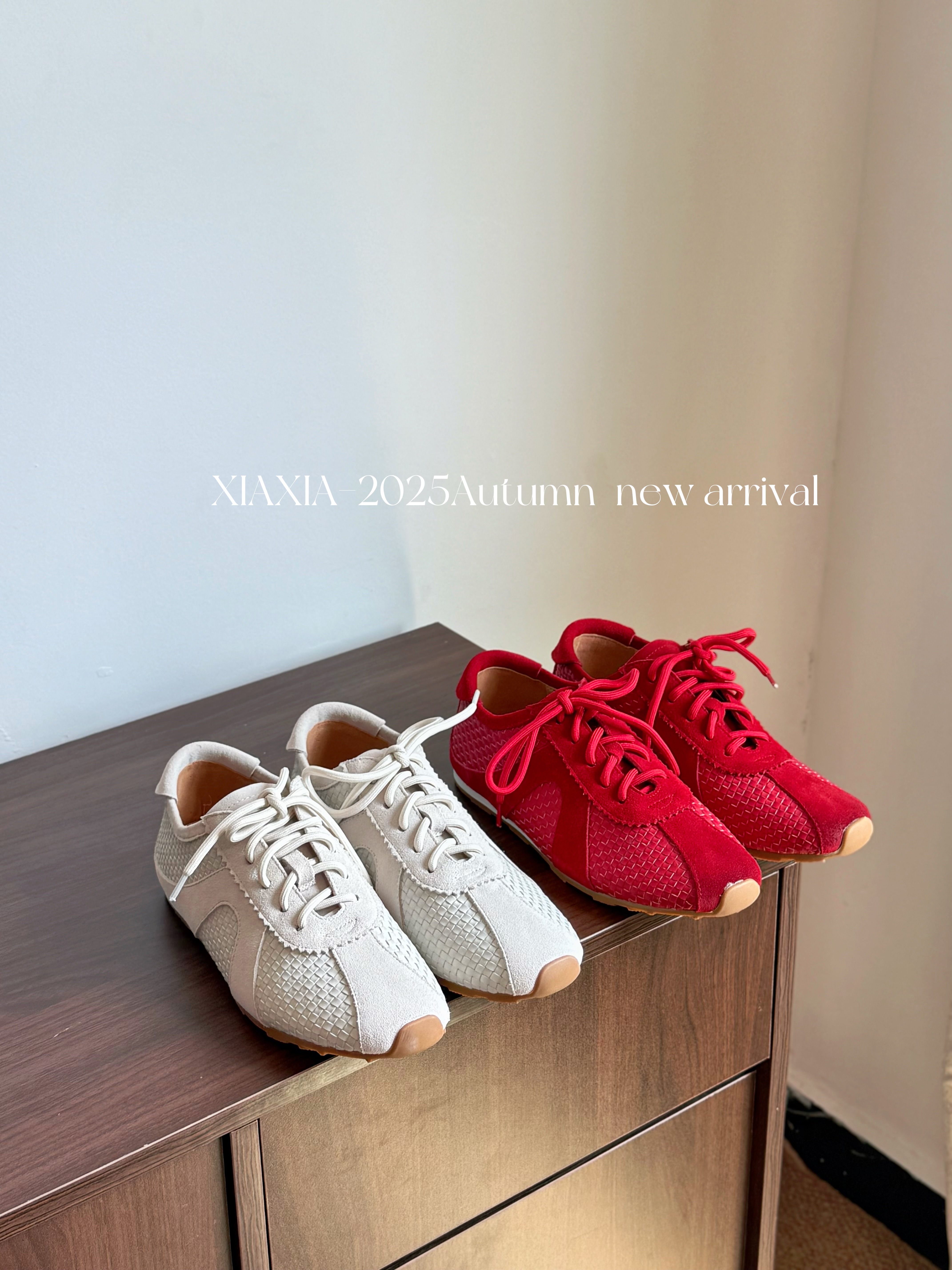 “编织德训”明星同款牛皮编织小众品牌女鞋休闲鞋德训鞋百搭款87-1