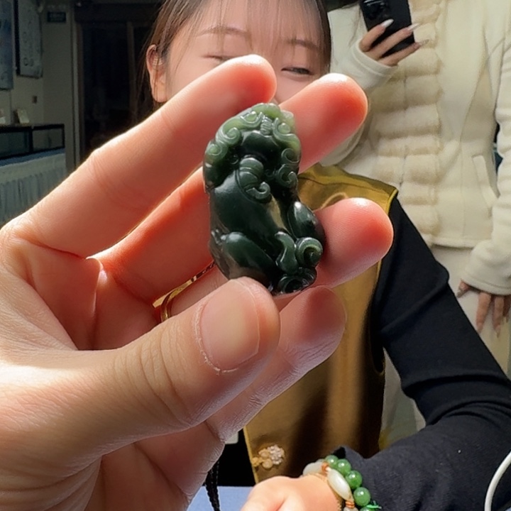 和田玉未镶嵌吊坠(不含链)