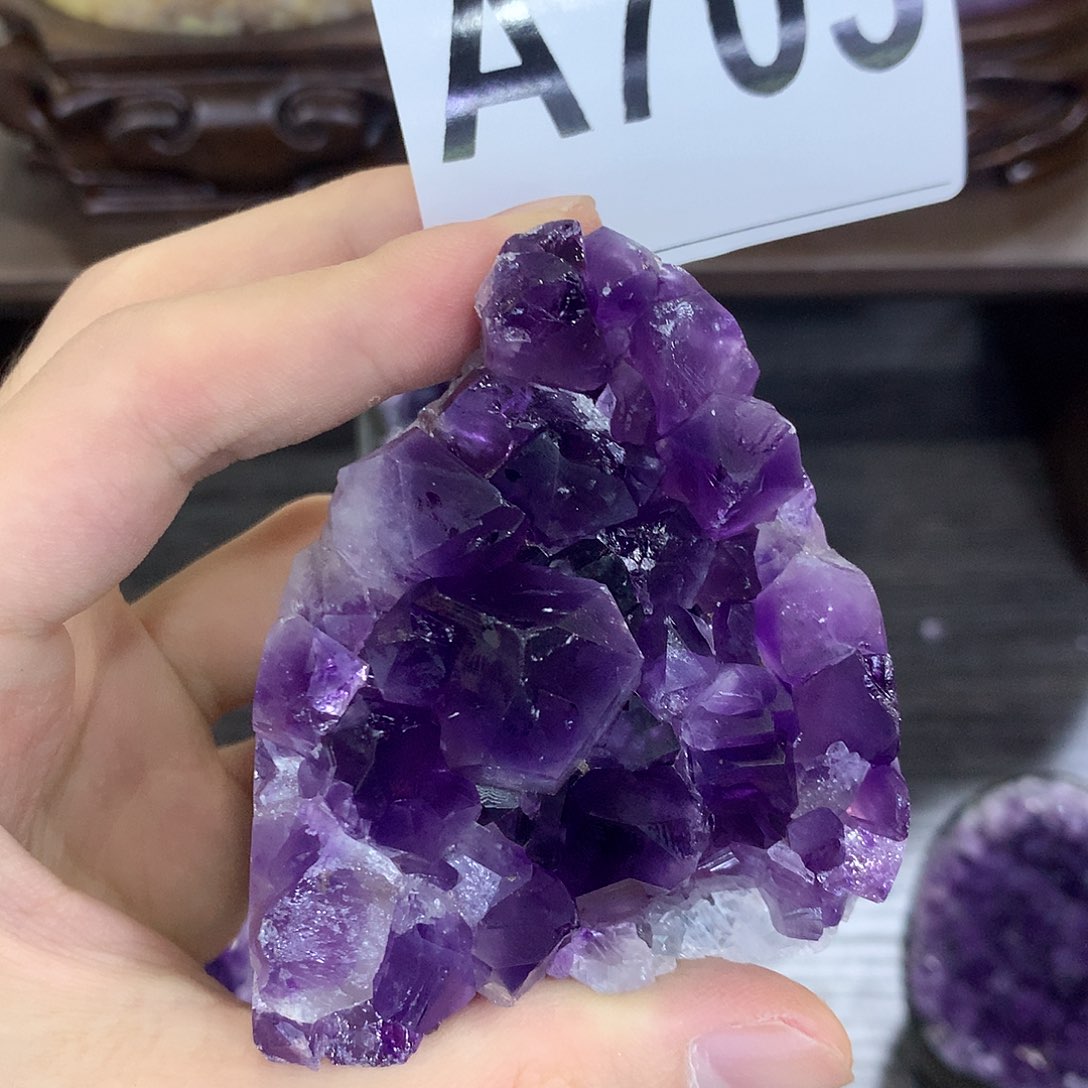 紫晶珠宝半成品未镶嵌703