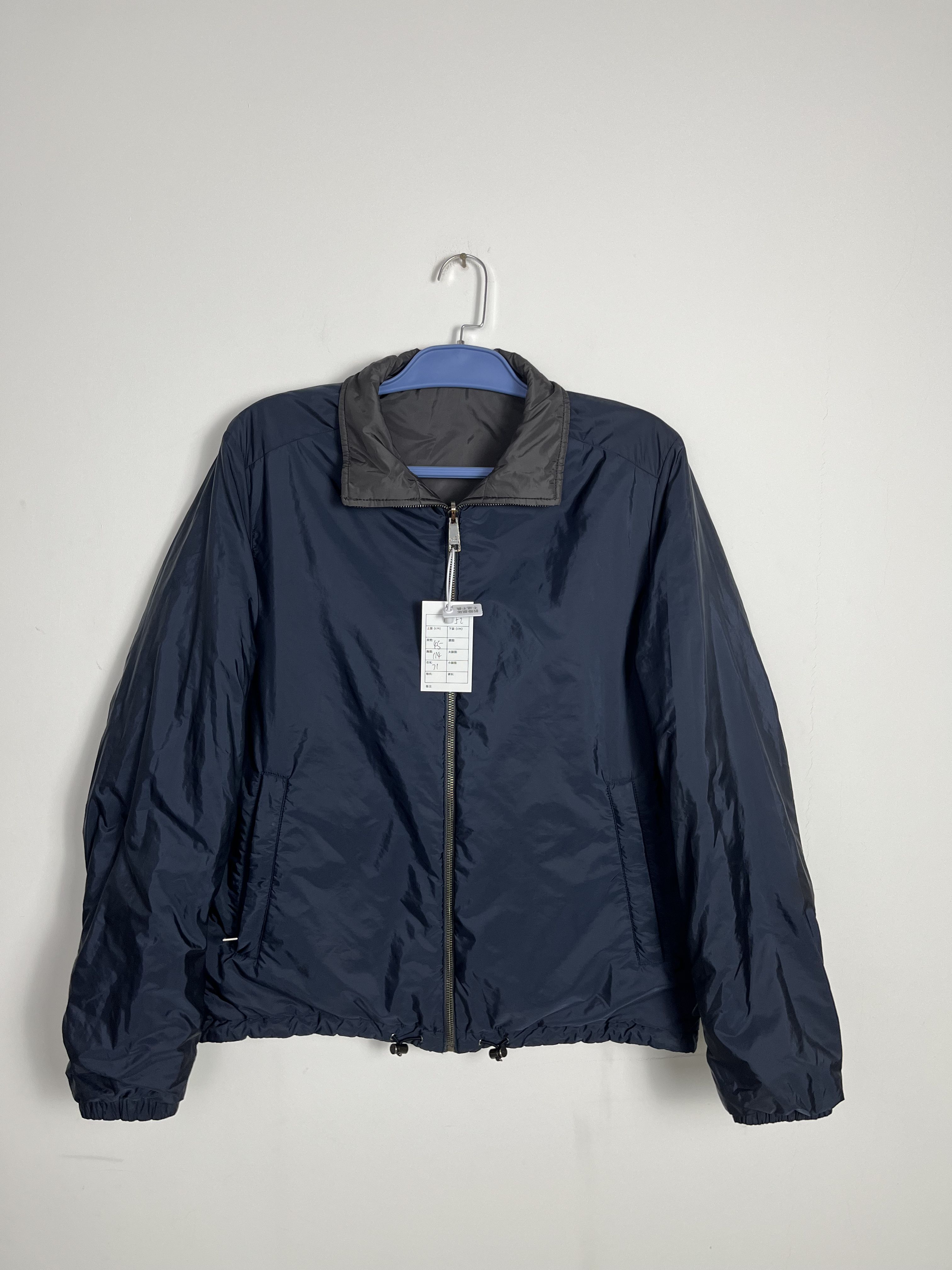 99新 Prada/普拉达 99新prada双面穿胶牌夹克棉服/52码