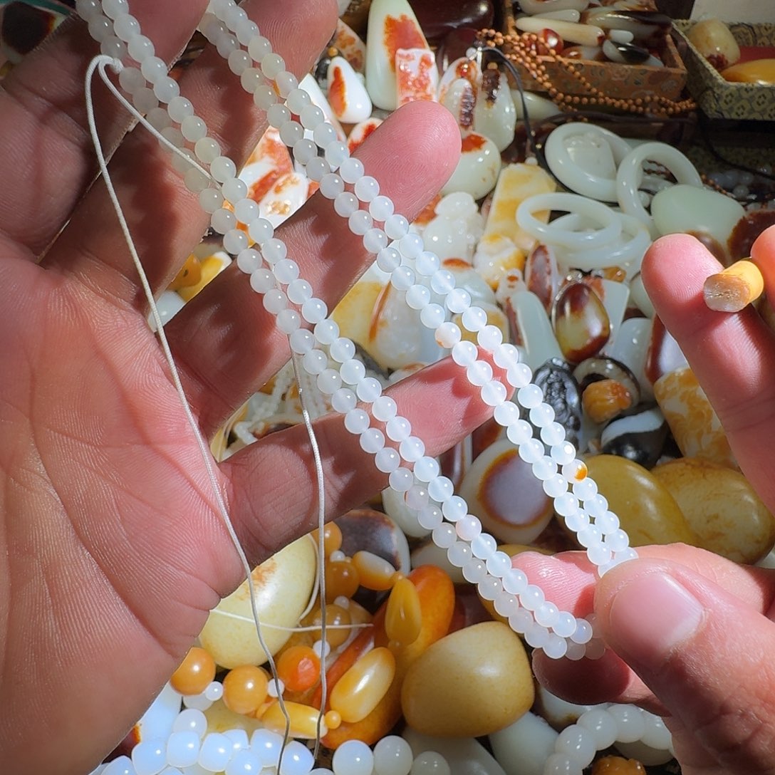 和田玉未镶嵌挂件心**梦