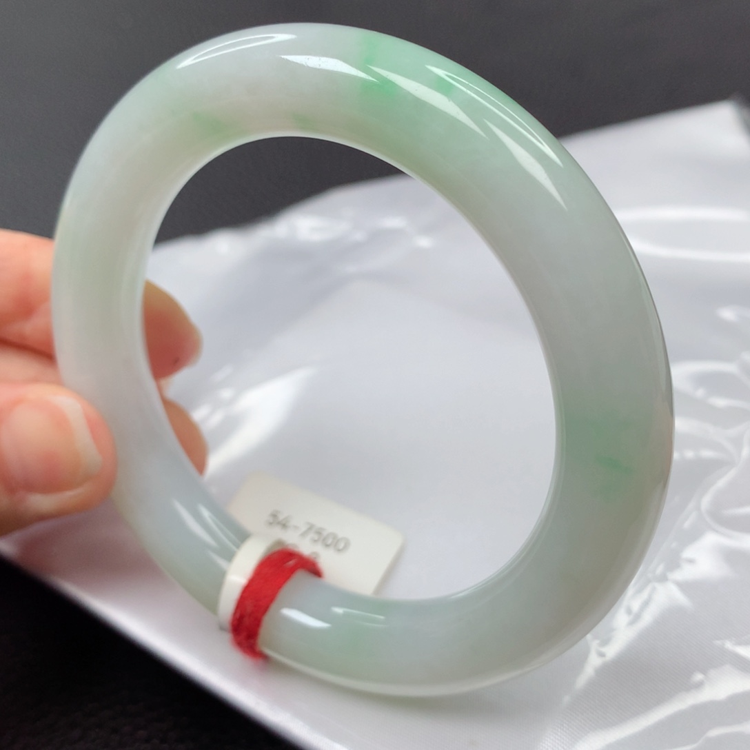 【闪购商品】翡翠手镯未镶嵌柠*54圈口