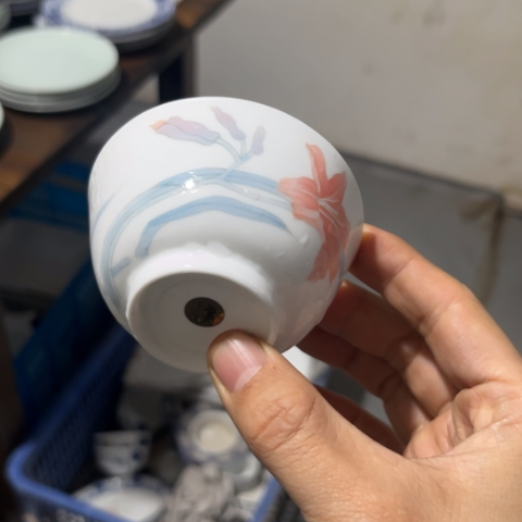 瓷其他手绘杯一个