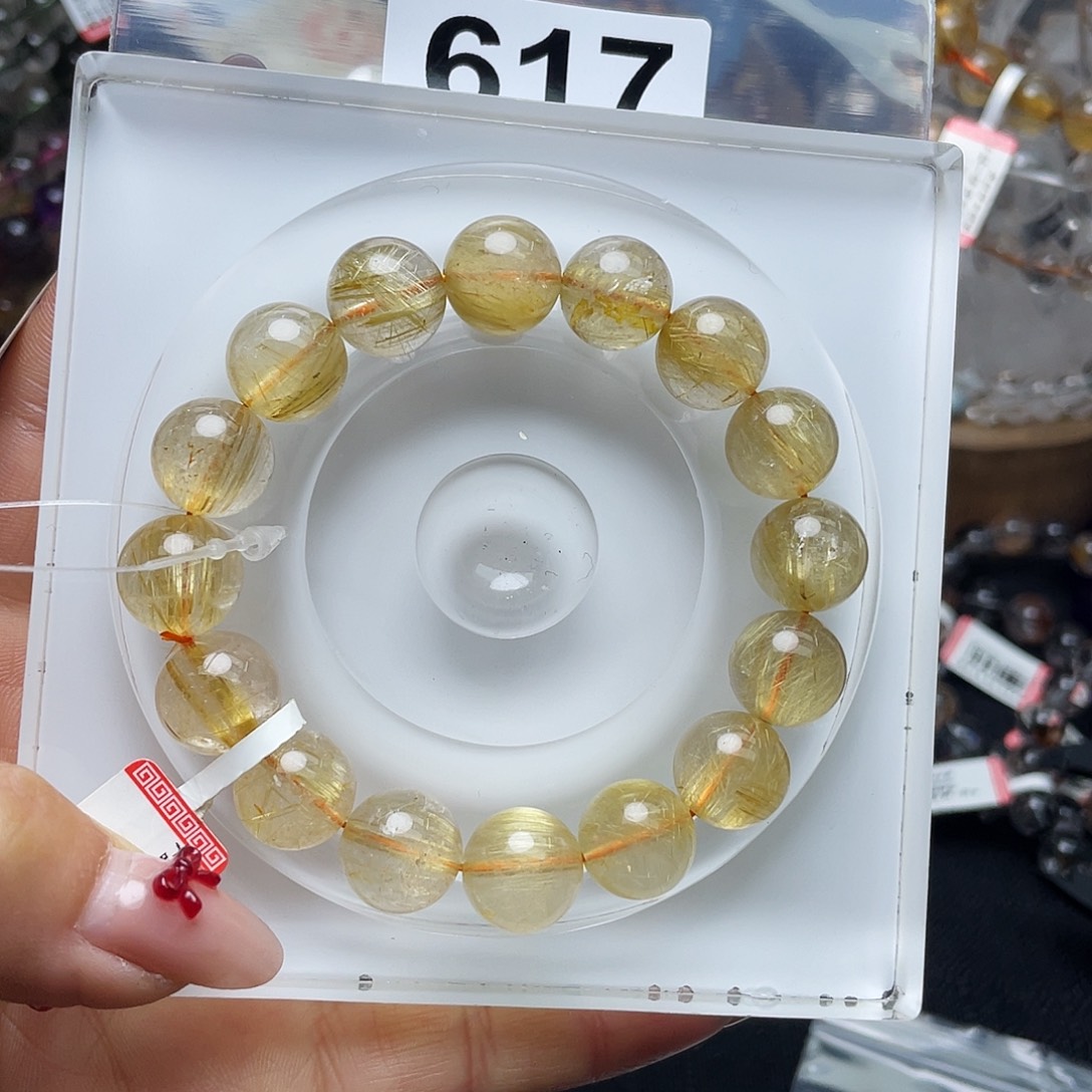 水晶手串617。未镶嵌别****豆