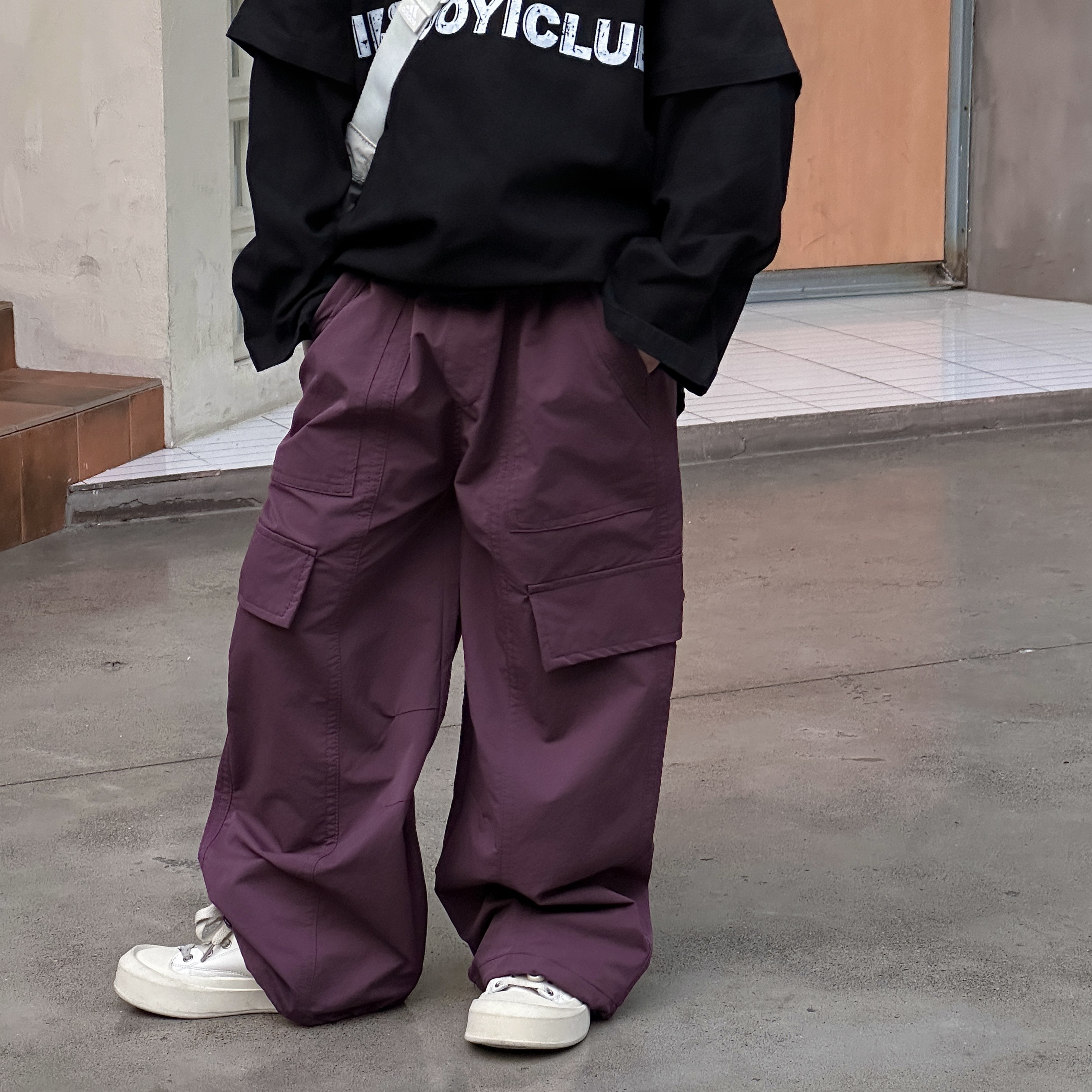 韩国童装洋气男孩休闲裤2025春季新款儿童工装裤男童裤子