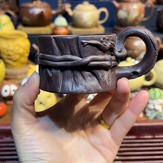 紫砂茶杯紫砂主人杯