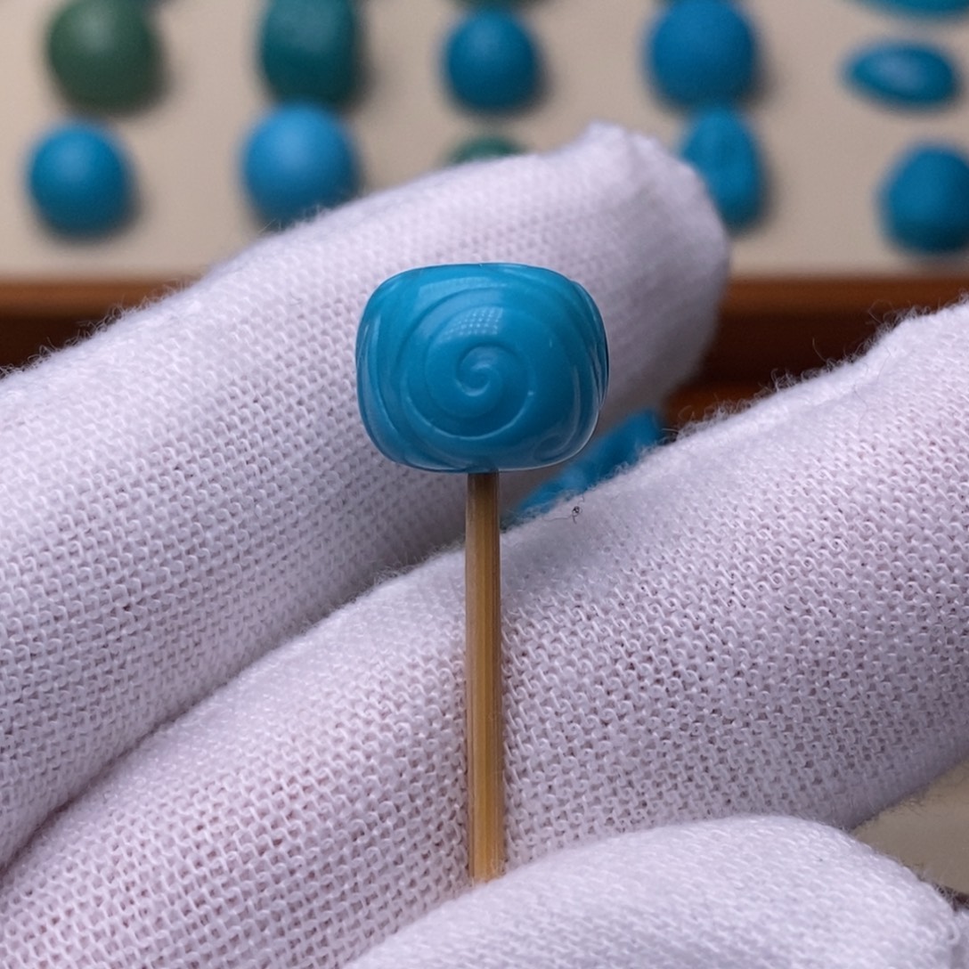 绿松石未镶嵌绿松石博古12.6