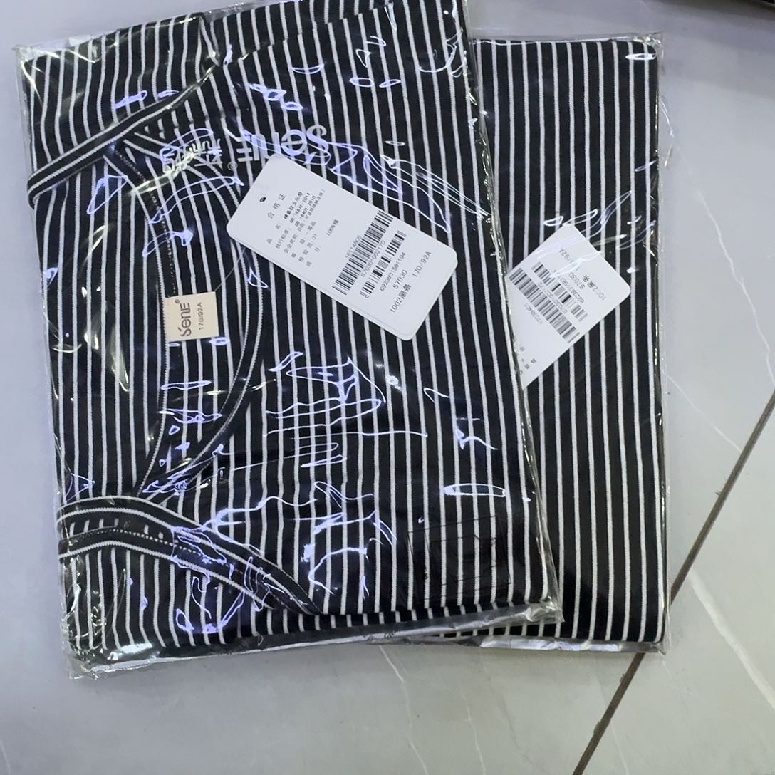 7030黑条两件170背心