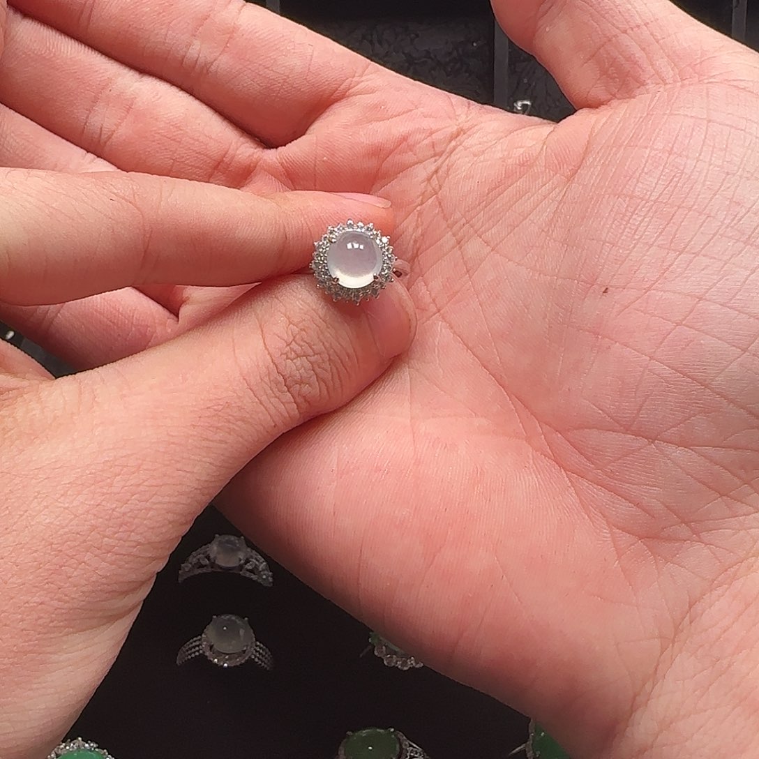 翡翠未镶嵌戒指戒面