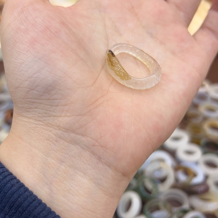 玛瑙/玉髓合金戒指396港18