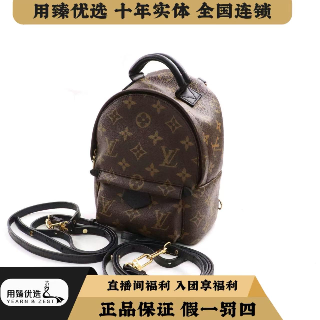95新 LouisVuitton/路易威登 lv迷你老花双肩包BH1760409特卖