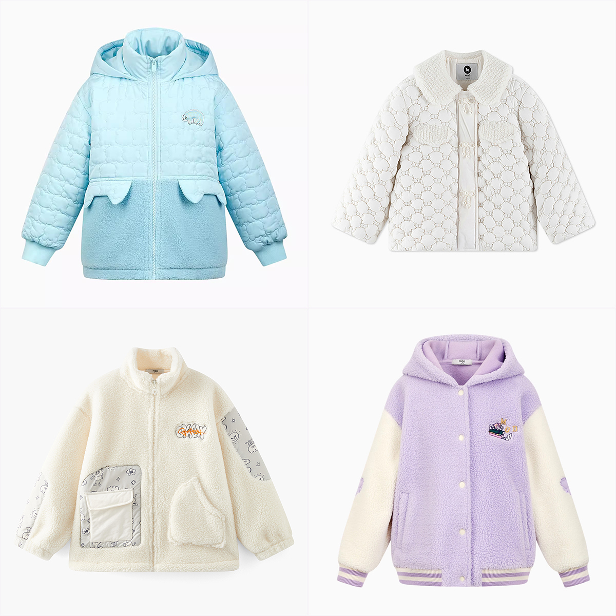 G32【先选尺码，再选颜色】MQD女童秋冬新品休闲外套