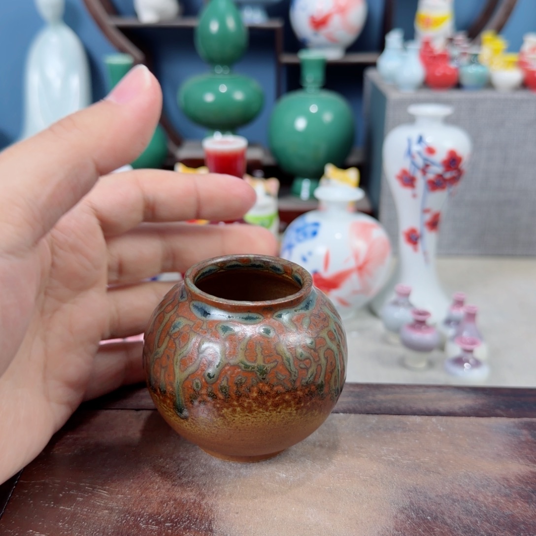 陶瓷手工小花器摆件