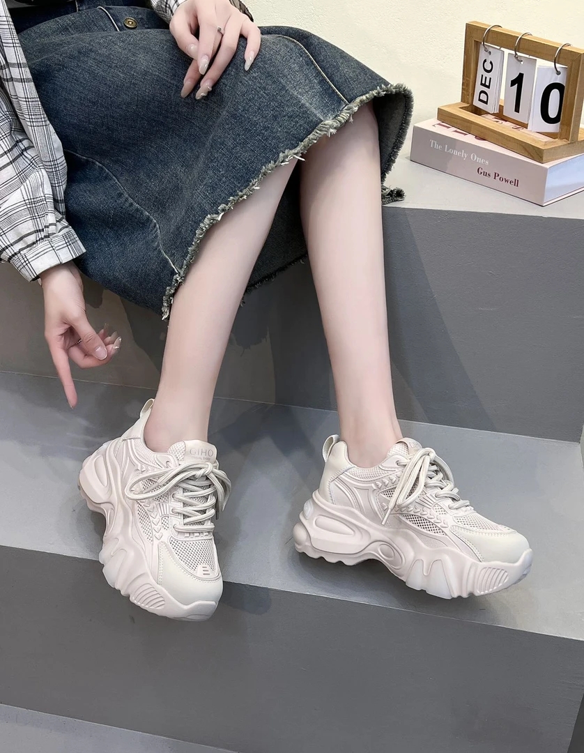 651002(猫爪小麦穗)新款厚底百搭老爹鞋