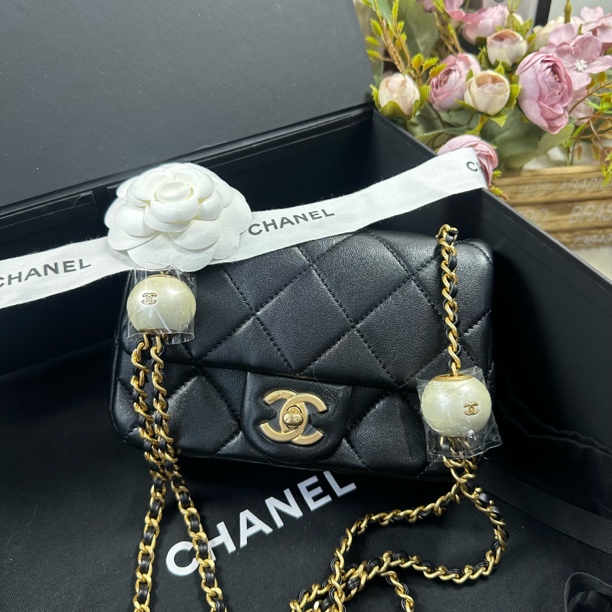 未使用 Chanel/香奈儿 24S黑金汤圆方胖子