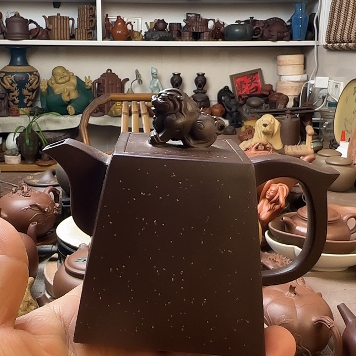 残***静茶壶紫泥原矿紫砂全手工