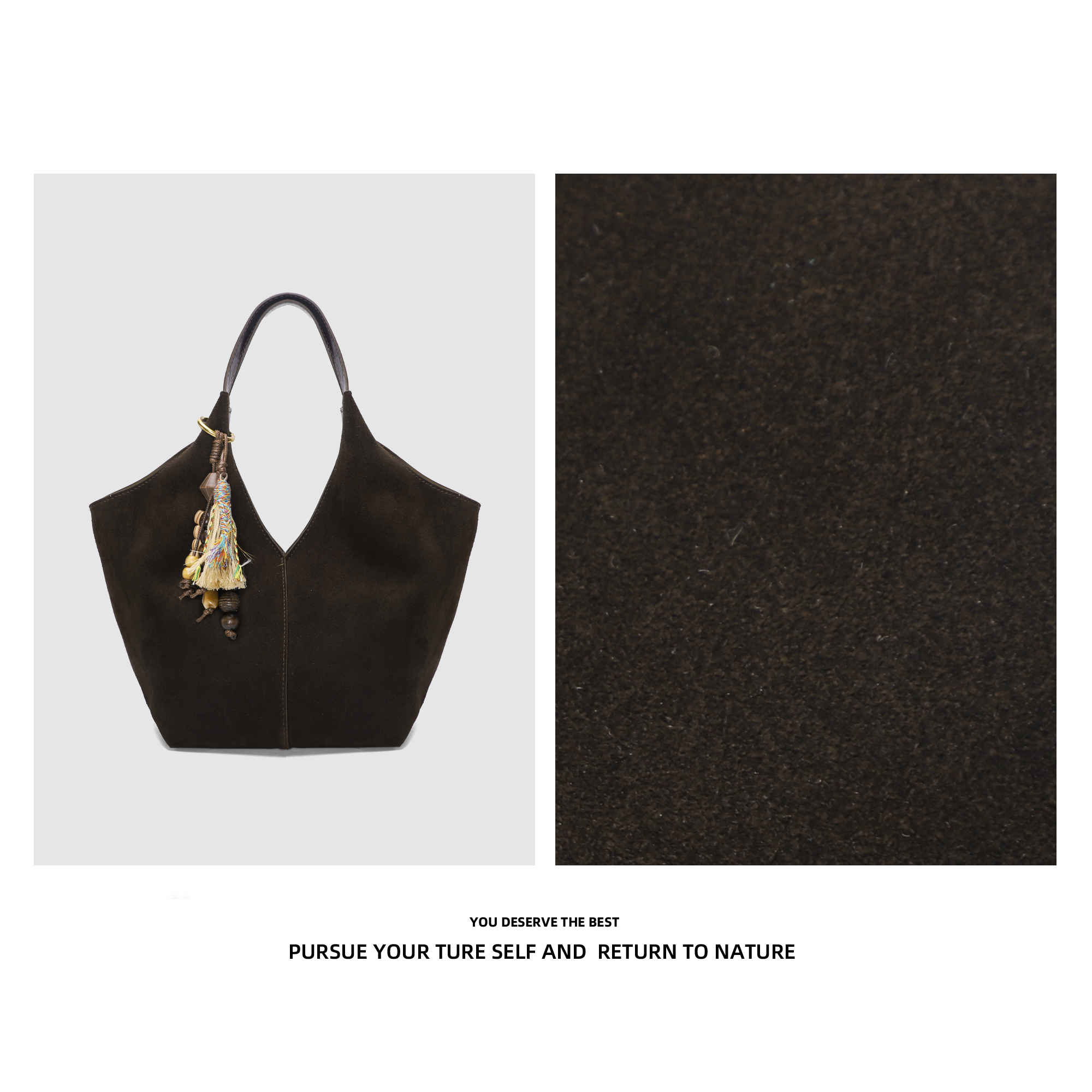 Discover Revive 新款轻奢复古菜篮形时尚磨砂百搭单肩手提包9040