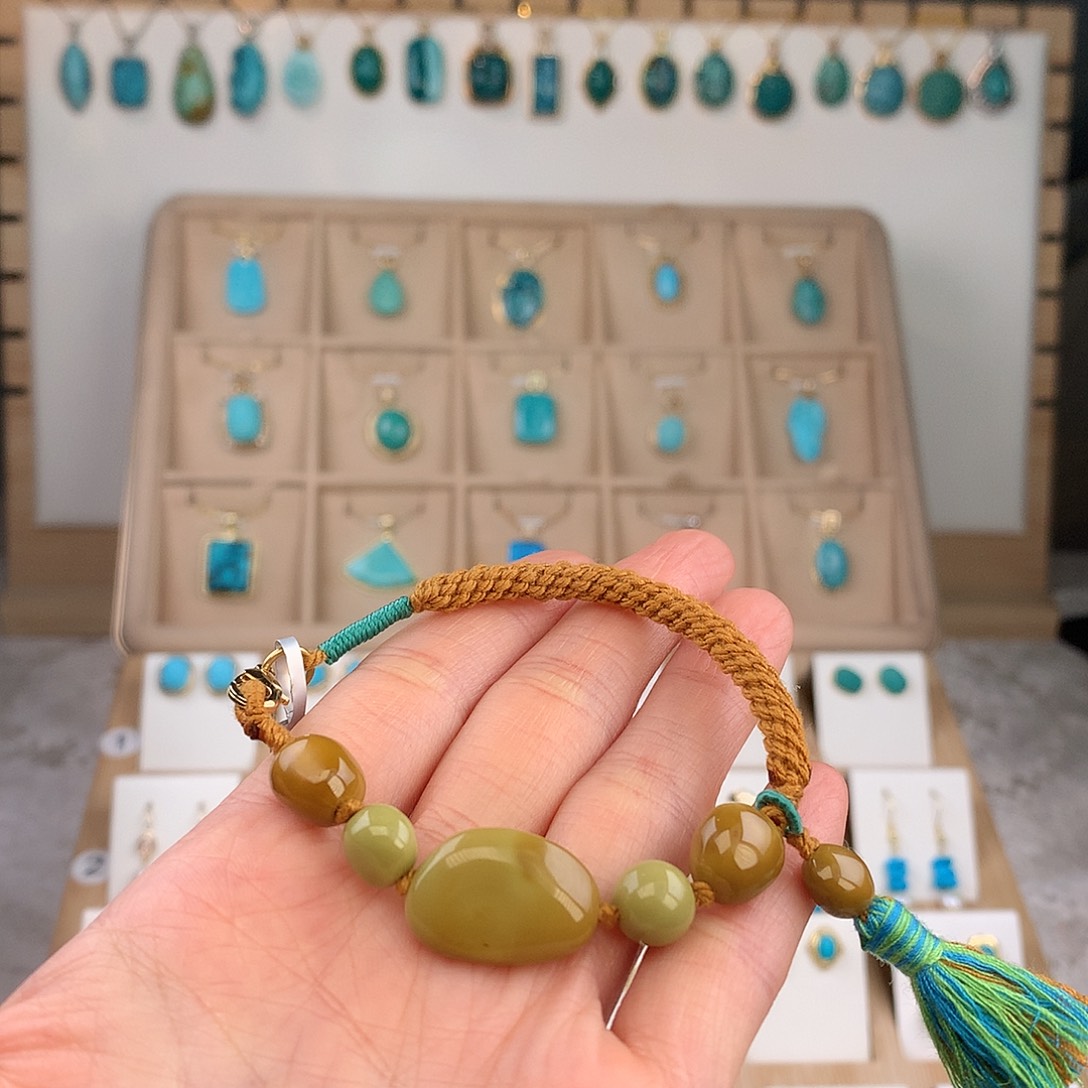 绿松石未镶嵌手链