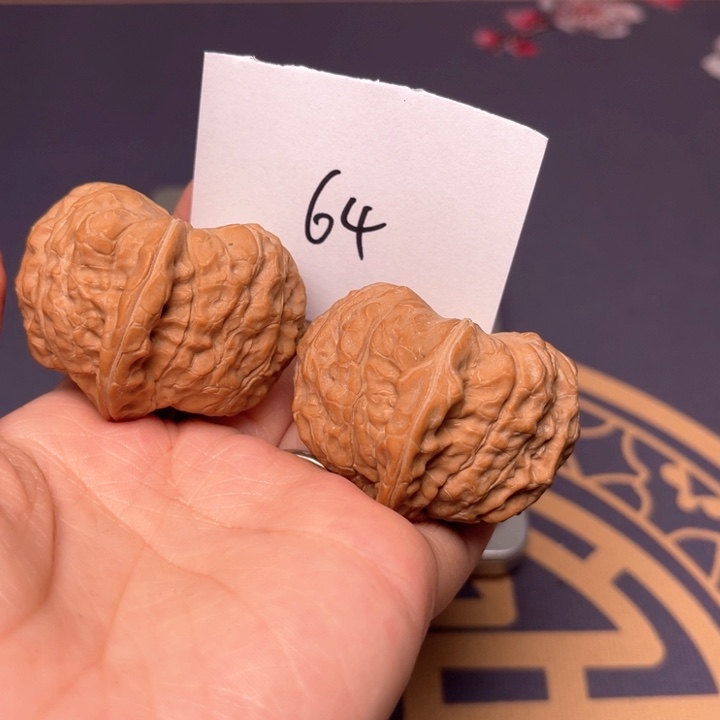 文玩核桃把件40南瓜墩