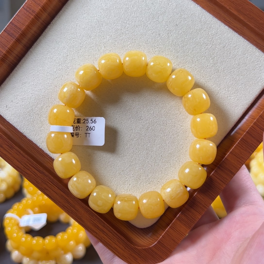 裸石蜜蜡未镶嵌13mm焦皮橘底花同料老型tt