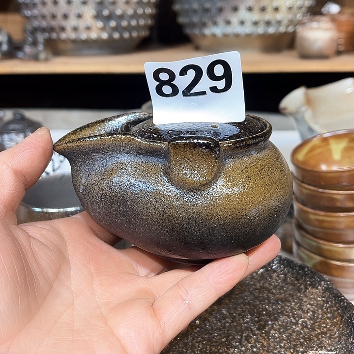 壶高温柴烧陶泥宝瓶