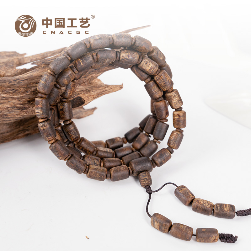 沉香【中国工艺】奇楠板头隔珠多圈多样性发其一X