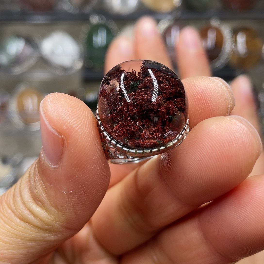 【闪购商品】水晶珠宝半成品银S925镶嵌戒指