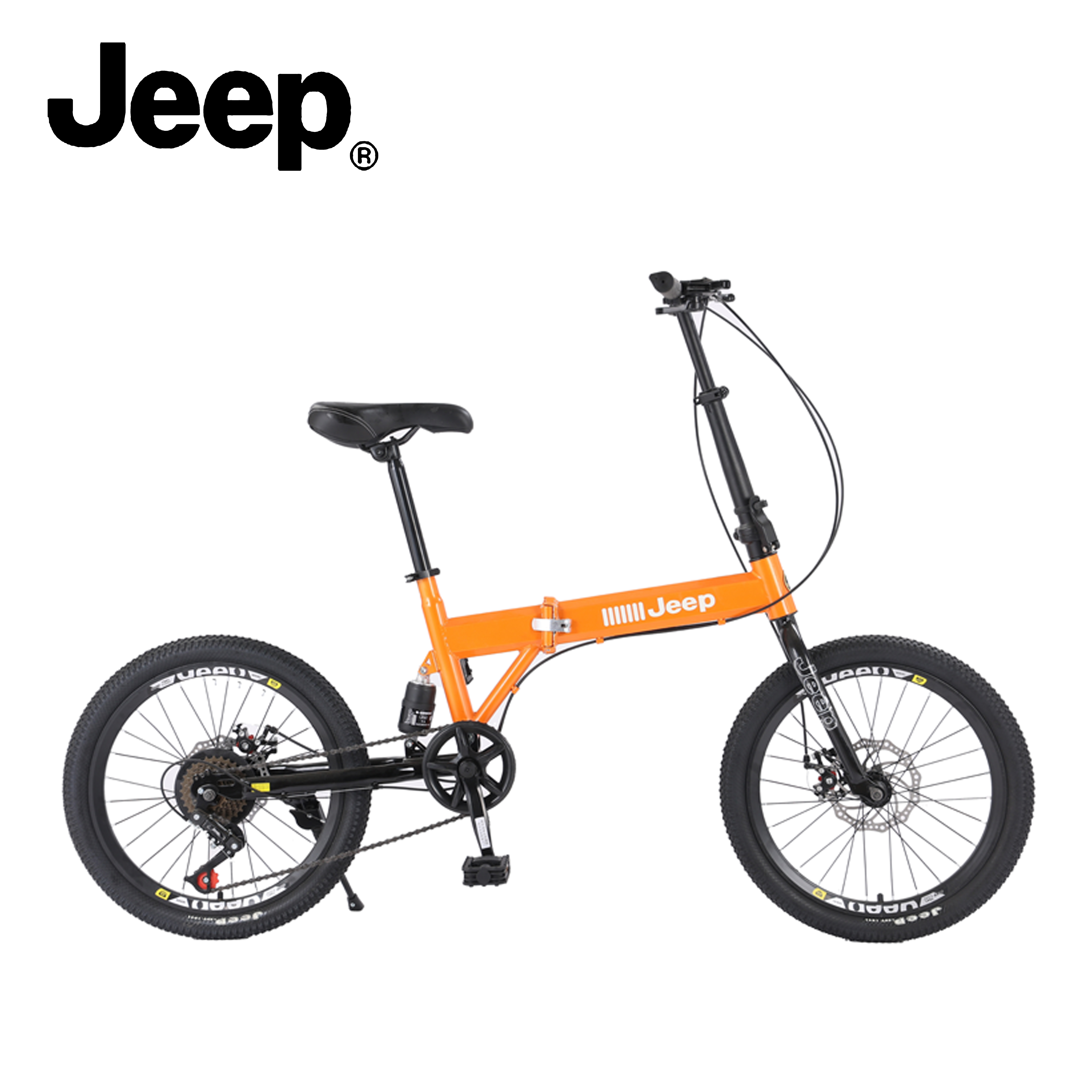 JEEP/吉普「飞虎」折叠自行车男女通用变速车上班通勤学生骑行单车