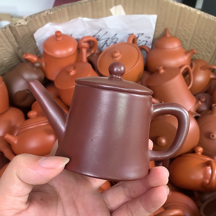 茶壶紫砂原矿朱泥茶壶茶具家用120