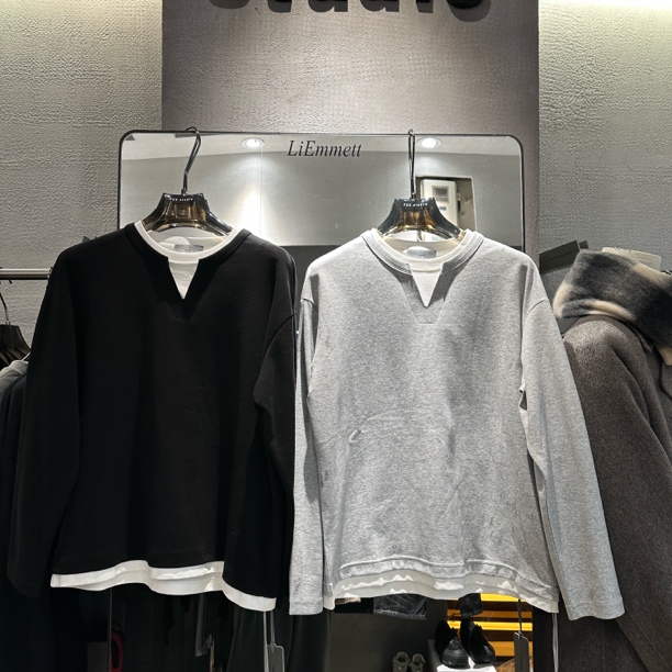 Sufeng假两件单穿打底卫T5110