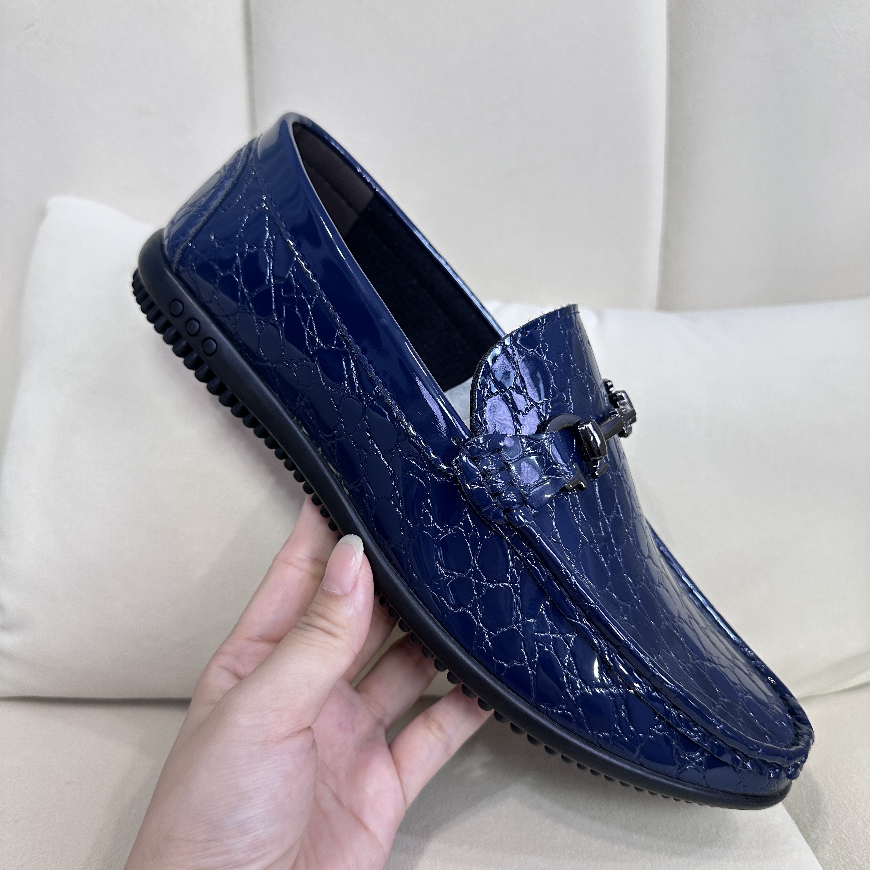 2025夏季新款百搭懒人男一脚蹬商务皮鞋豆豆2025年流行款男鞋