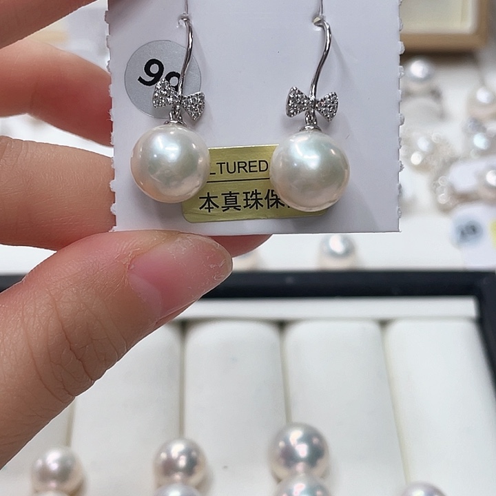 非金属10.8mm浅金色耳环福利不退换