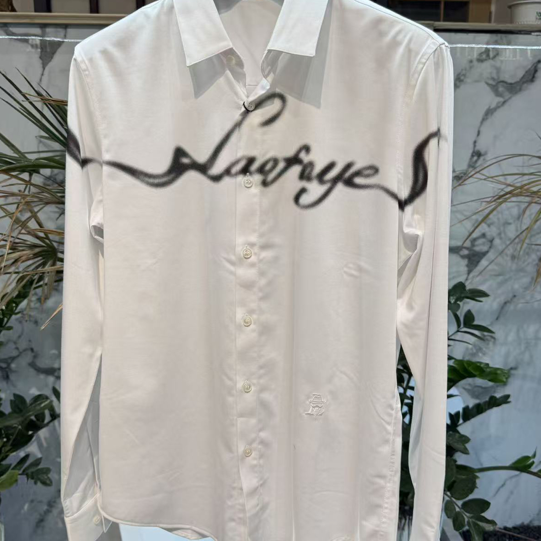 25年秋季新款正品LAOFOYE长袖衬衣时尚休闲简约百搭