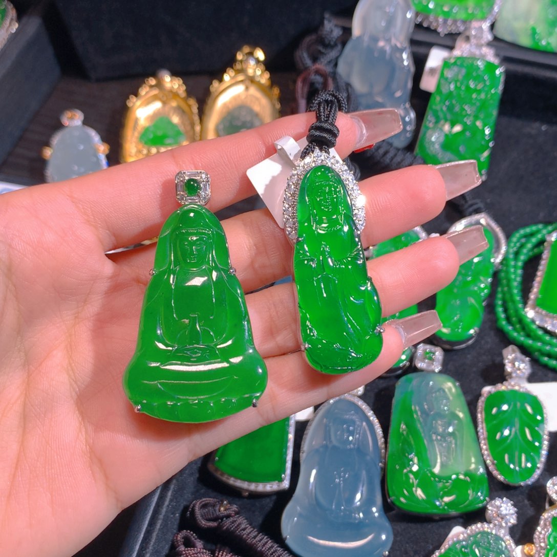 翡翠吊坠(不含链)未镶嵌喝**禅