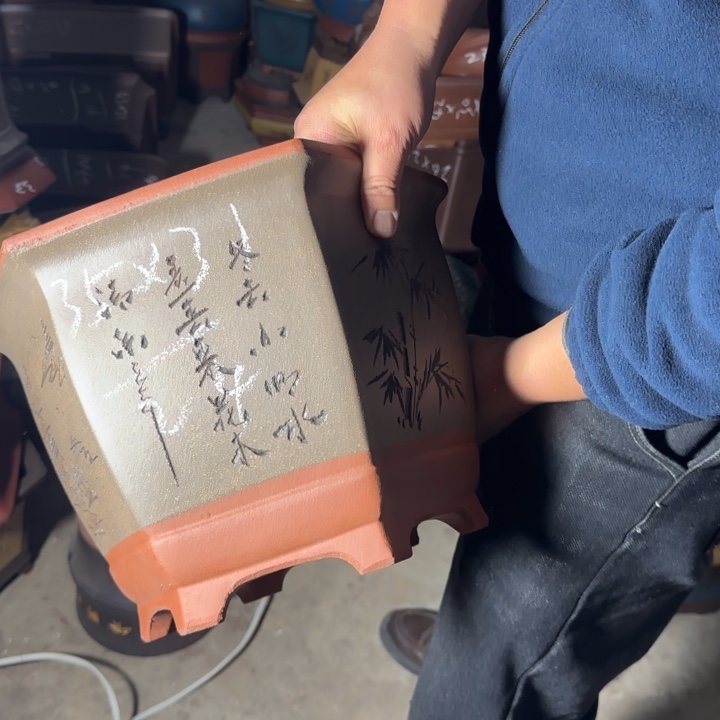 紫砂花盆紫砂花盆