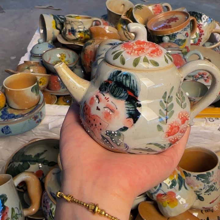 瓷片景德镇陶瓷手工手绘