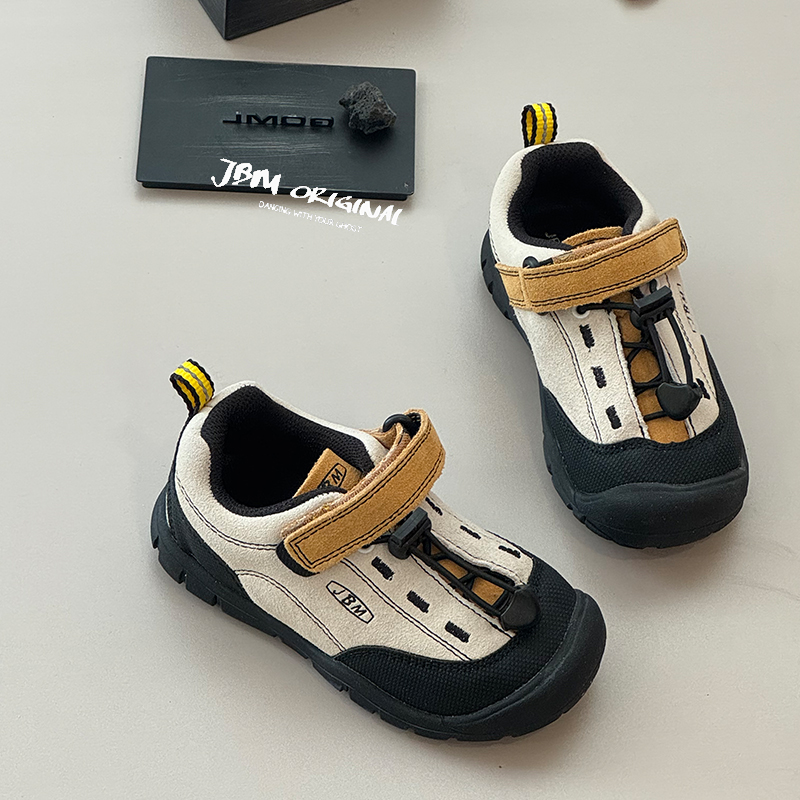 JBM童鞋儿童户外鞋2025秋季新款女童休闲鞋男童耐磨运动鞋机能鞋