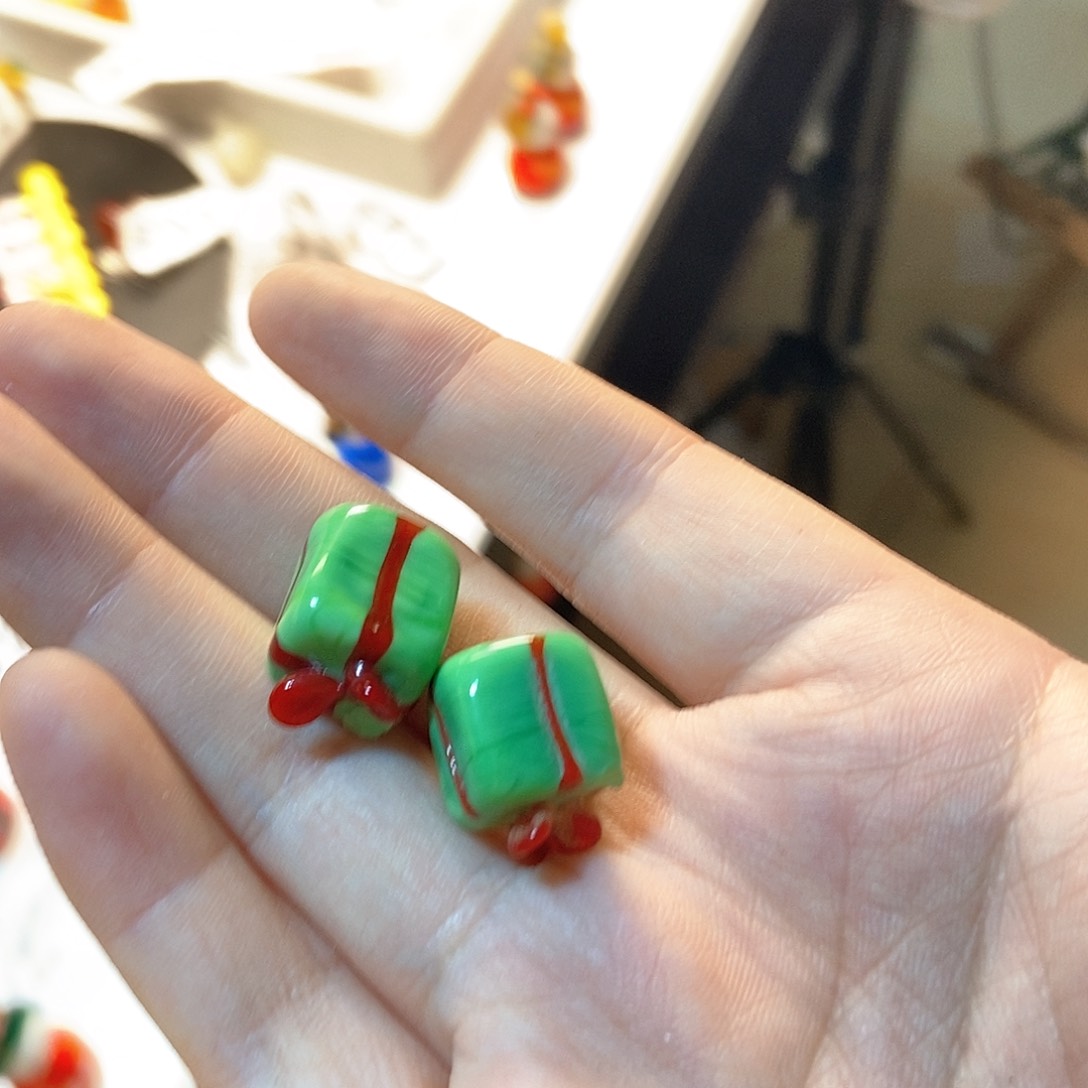 琉璃手工艺品一对