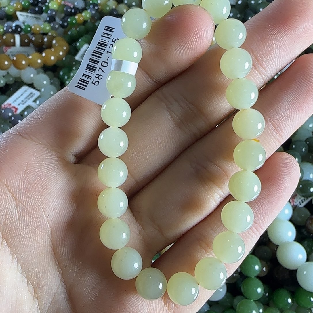 和田玉手链未镶嵌63