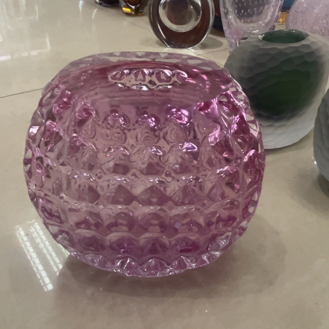 17高轻奢琉璃花器福利正常人工痕迹