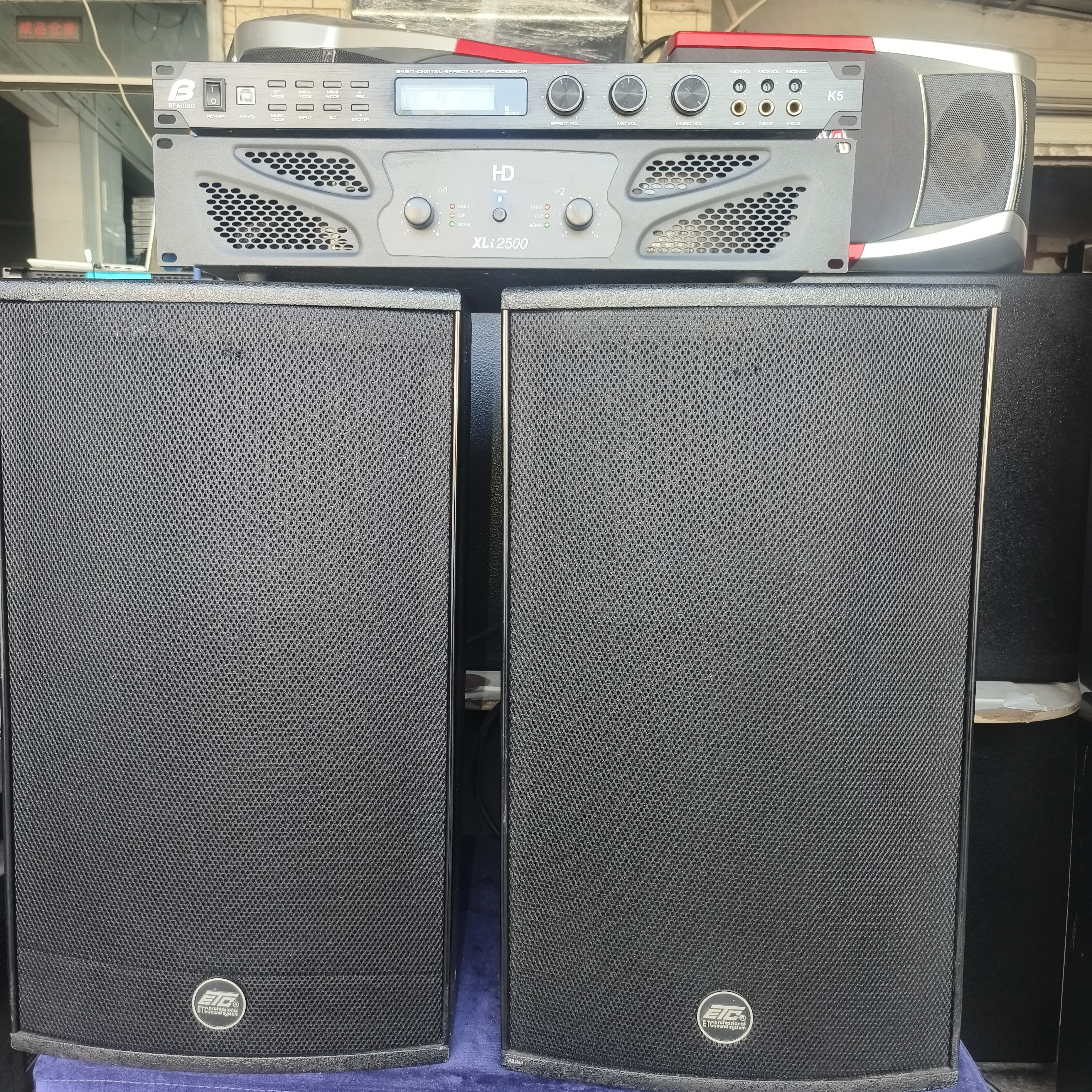 美国ETC十二寸专业音箱四件套，不包邮